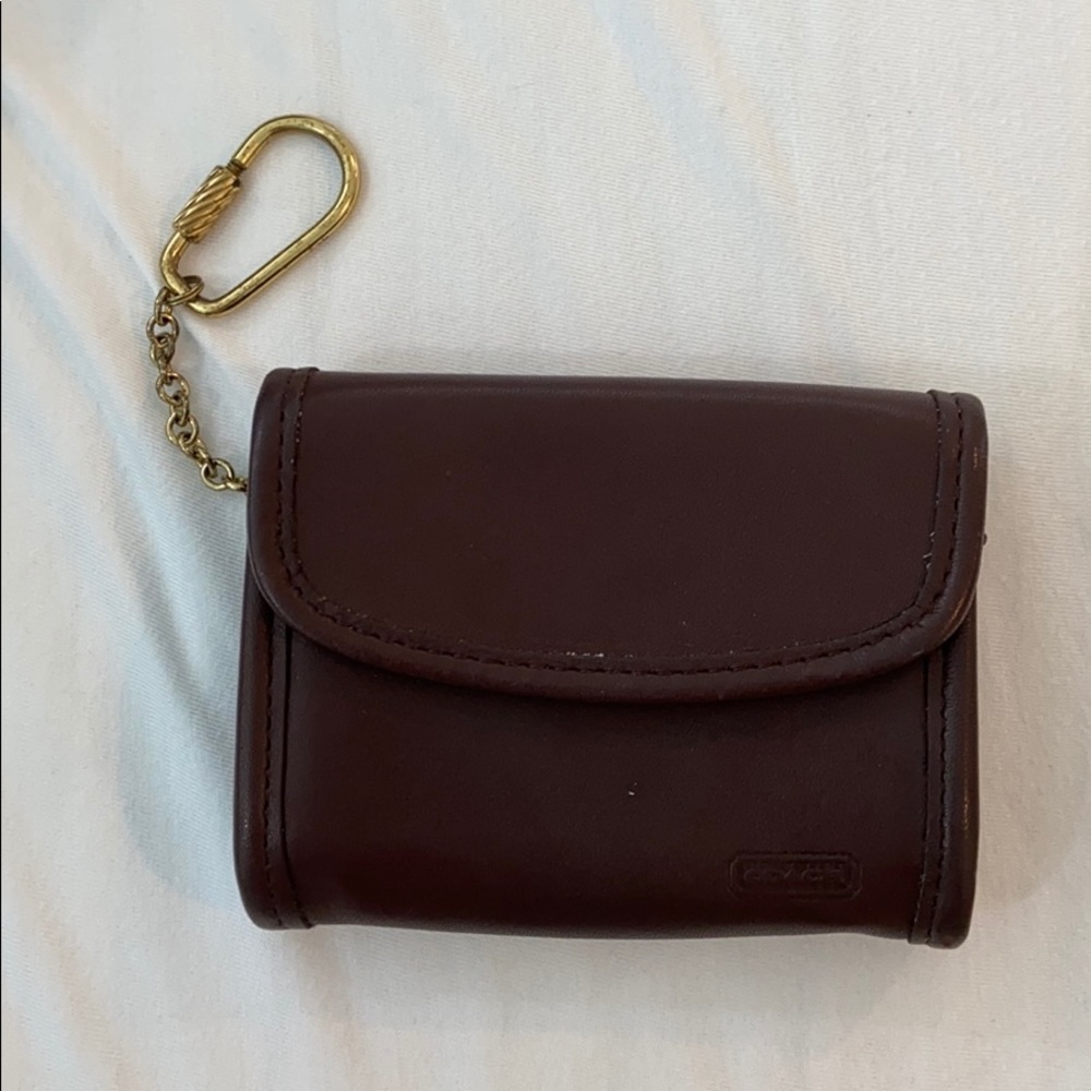 Coach Brown Leather Coin Purse